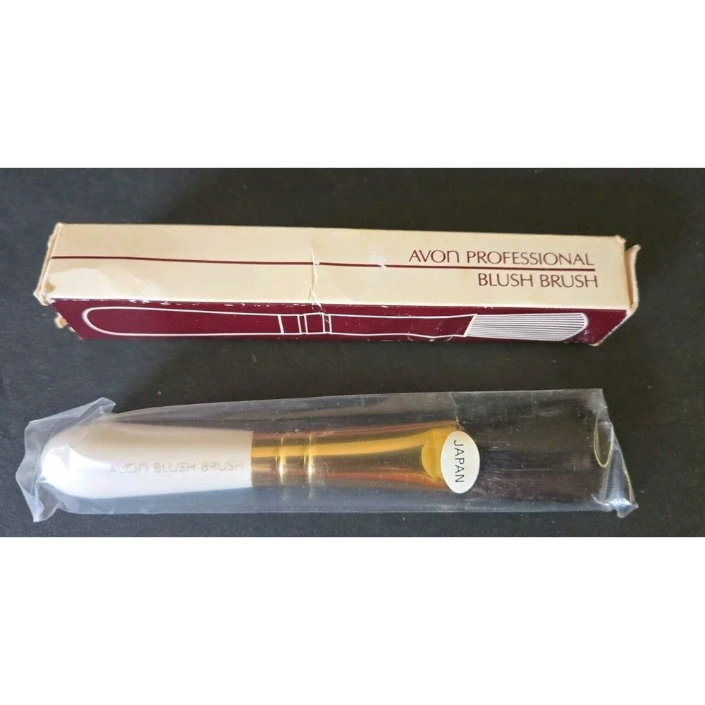 Vintage 1981 NOS New Avon Professional Blush Brush Original Box Sealed